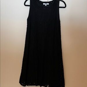 Elegant Black Lace Mini Dress